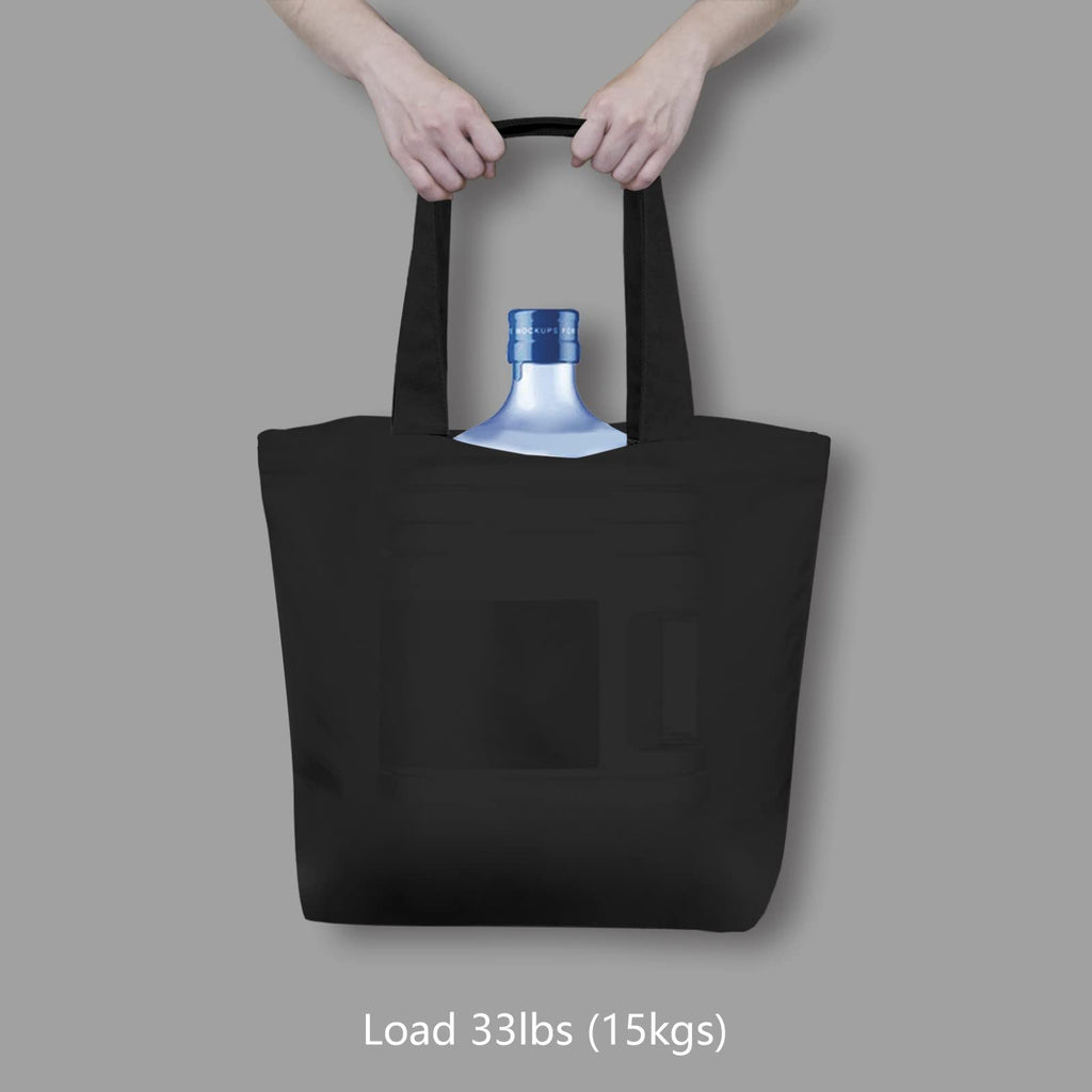 TOPDesign Canvas Bag, Reusable Grocery Shopping Cloth Bags, Fashionable Two-Tone Totes for Crafts, DIY Your Creative Designs