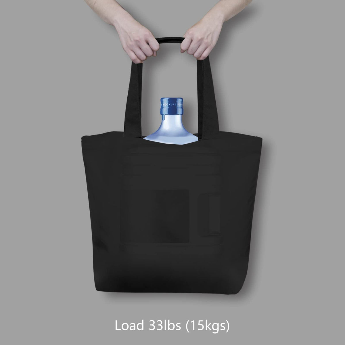 TOPDesign Canvas Bag, Reusable Grocery Shopping Cloth Bags, Fashionable Two-Tone Totes for Crafts, DIY Your Creative Designs