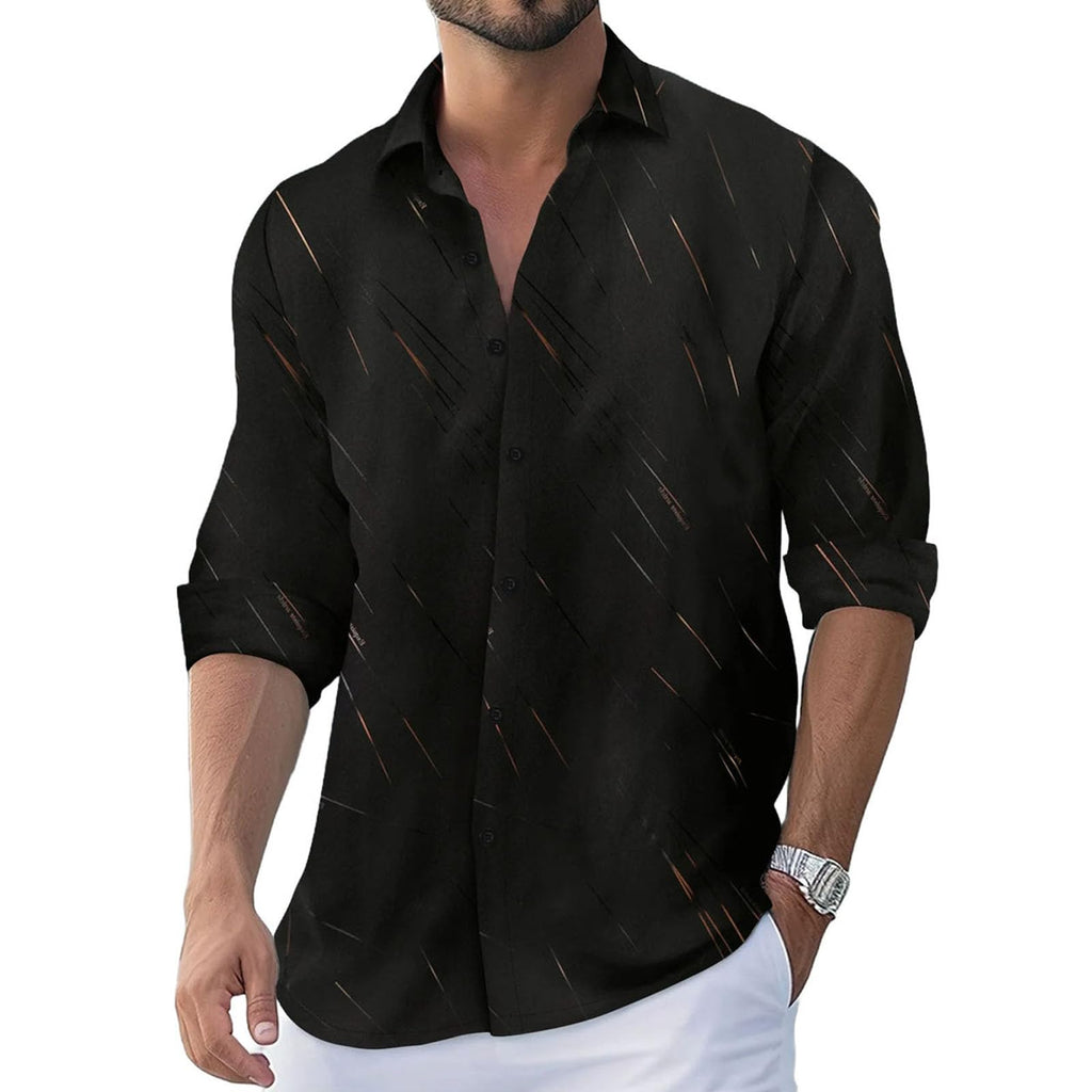 Men's Quick-Dry Dress Shirt | Long Sleeve Wrinkle-Free Business Casual Slim Fit