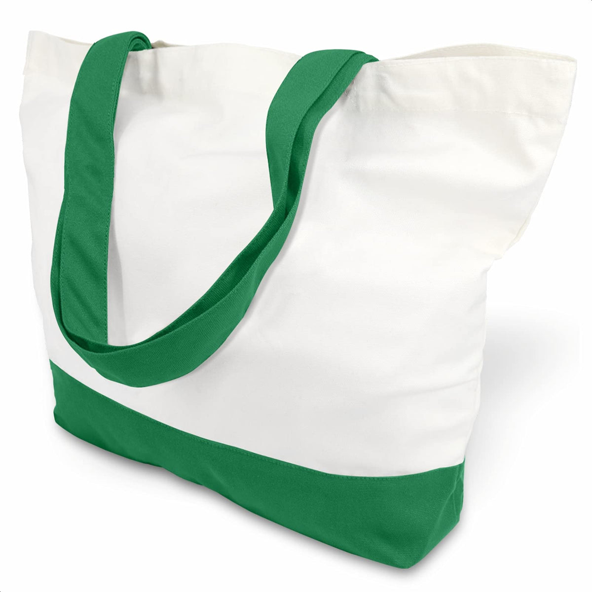 TOPDesign Canvas Bag, Reusable Grocery Shopping Cloth Bags, Fashionable Two-Tone Totes for Crafts, DIY Your Creative Designs