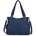 Angel Kiss Handbags for Womens Top-Handle Hobo Purse Roomy Casual Shoulder Bags PU Tote Satchel Purse for Women