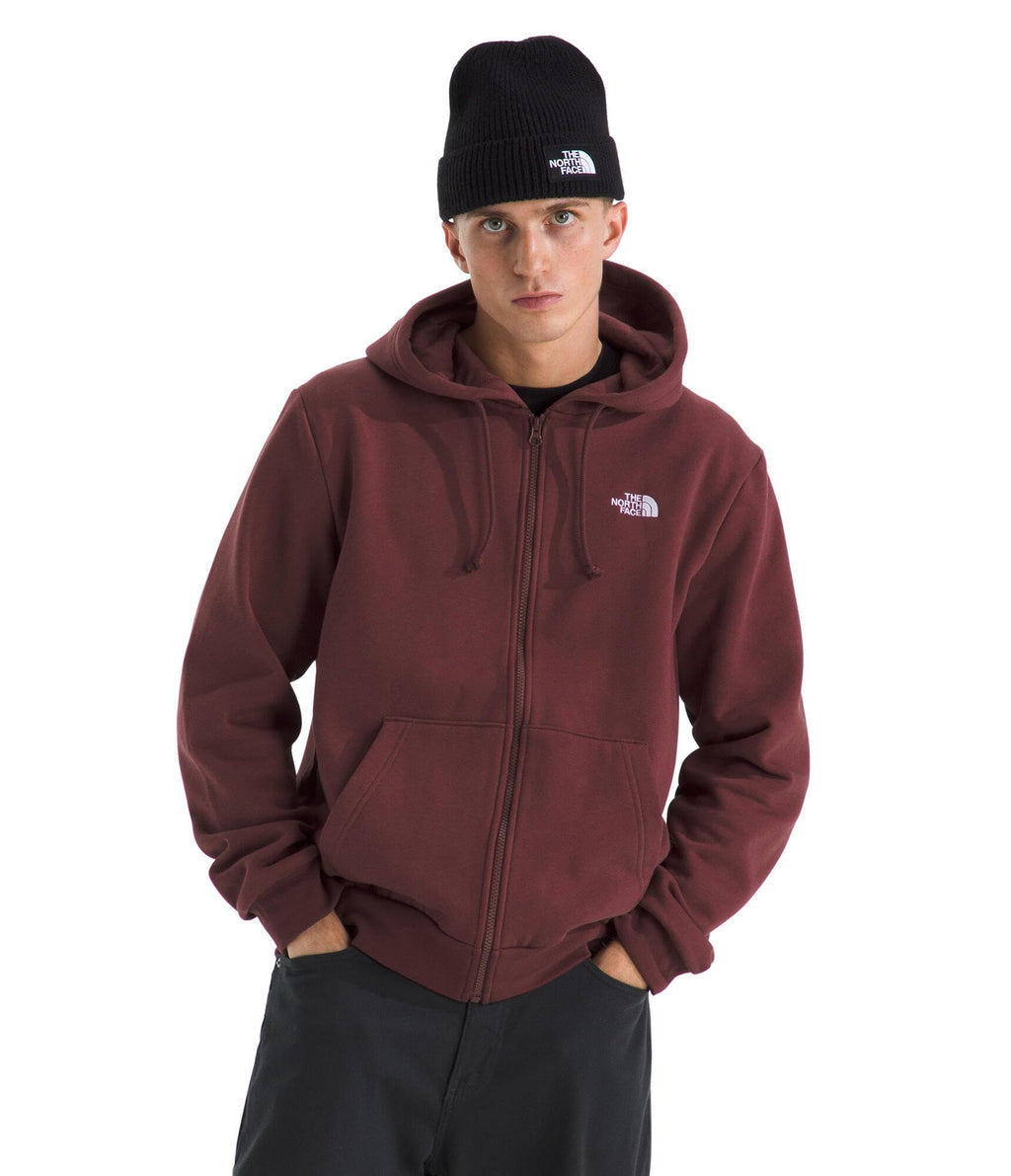 THE NORTH FACE Men's Evolution Simple Dome Full Zip Hoodie | 2 Piece Hood With Adjustable Drawcord, Classic Logo