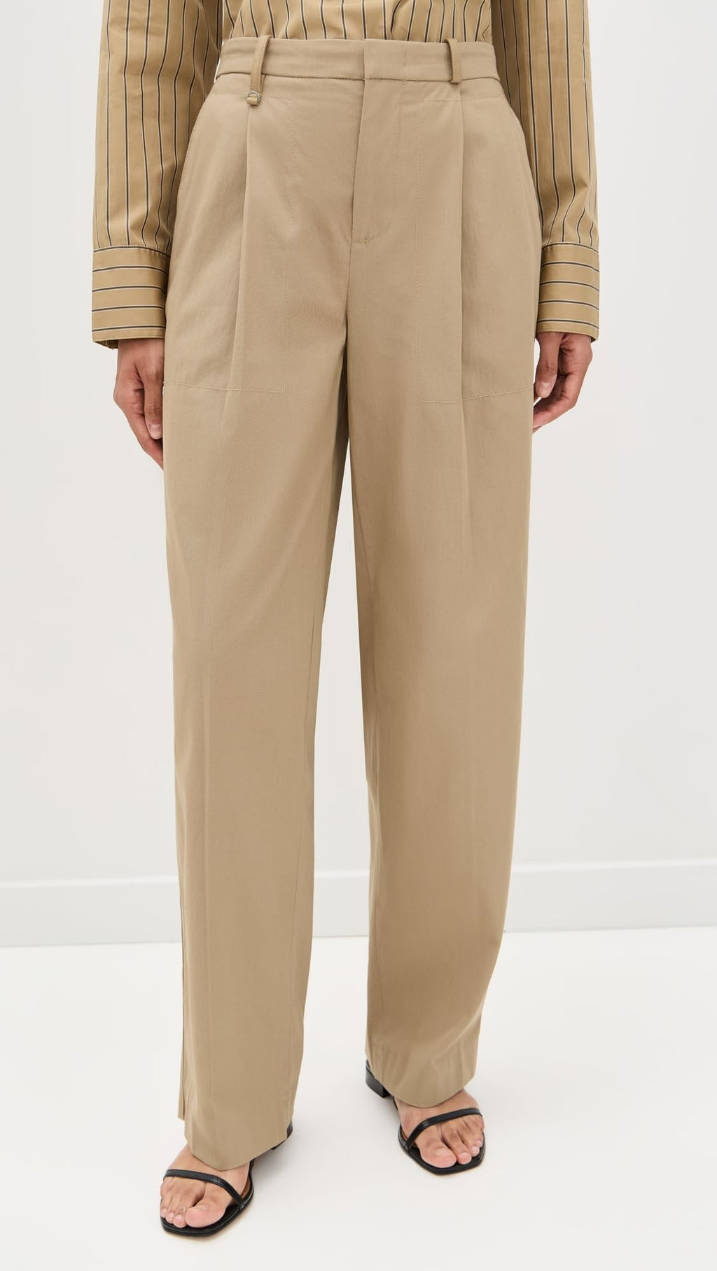 Vince Women's Mid Waist Pleat Front Trousers
