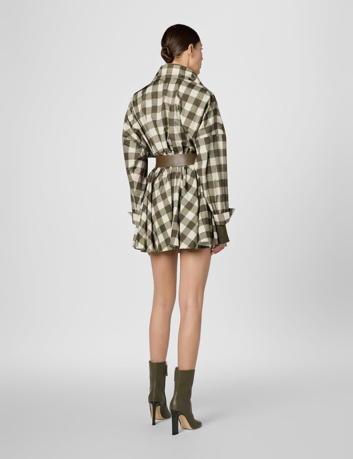 Norma Kamali Women's Super Oversized Bf Nk Shirt Flared Mini Dress