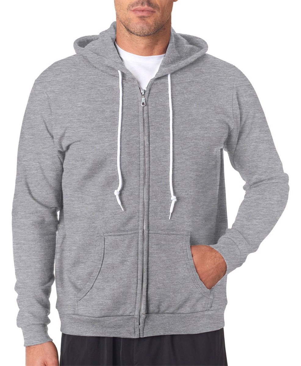 Anvil Full-Zip Sweatshirt. 71600 2XL Heather Grey