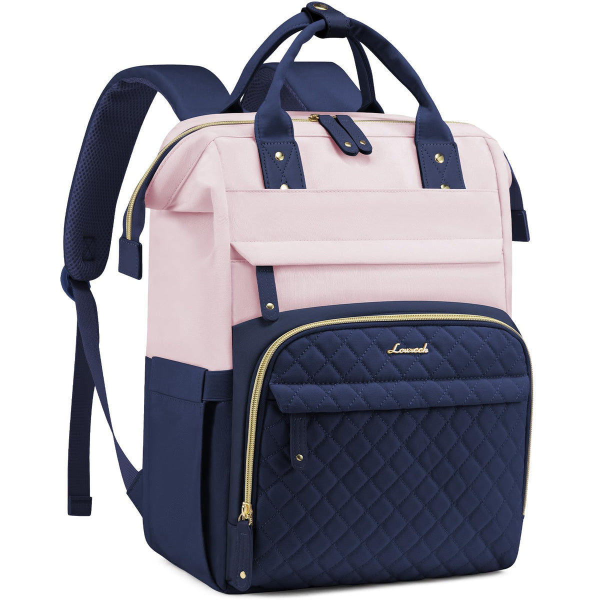 LOVEVOOK Laptop Backpack Women Quilted Teacher Nurse Work Backpack Purse
