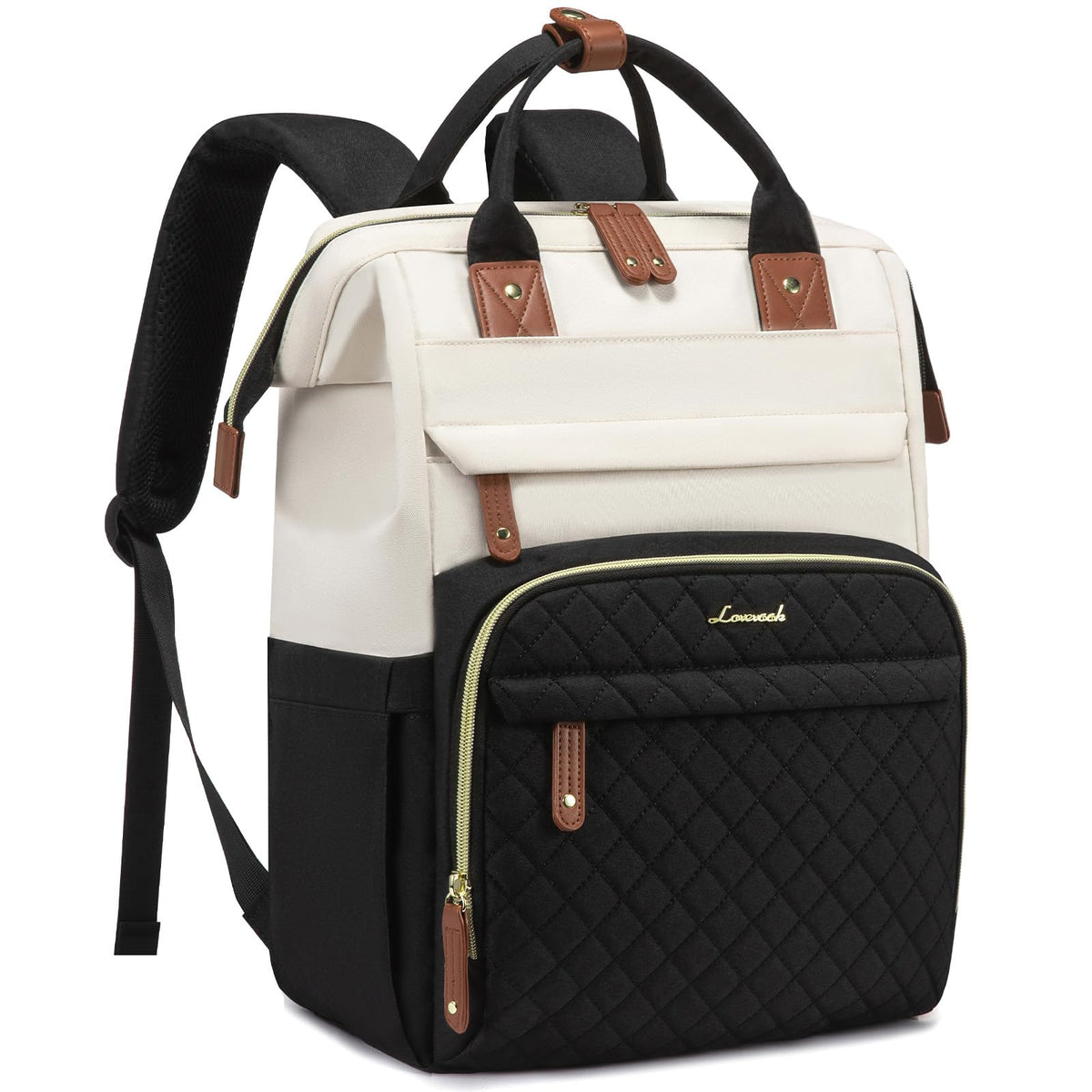 LOVEVOOK Laptop Backpack Women Quilted Teacher Nurse Work Backpack Purse
