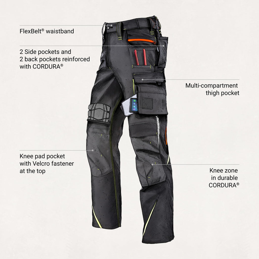 Strauss - Men's Cargo Work Pants e.s.Motion 2020