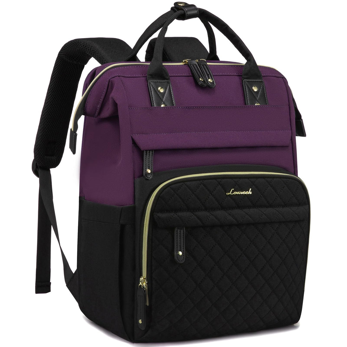 LOVEVOOK Laptop Backpack Women Quilted Teacher Nurse Work Backpack Purse