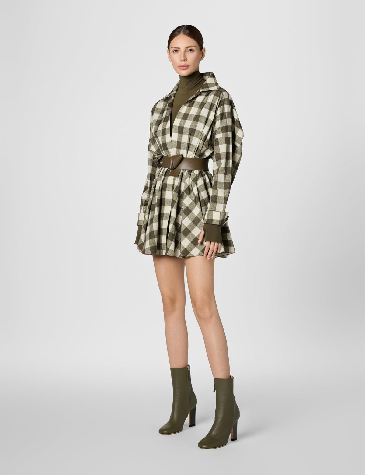 Norma Kamali Women's Super Oversized Bf Nk Shirt Flared Mini Dress