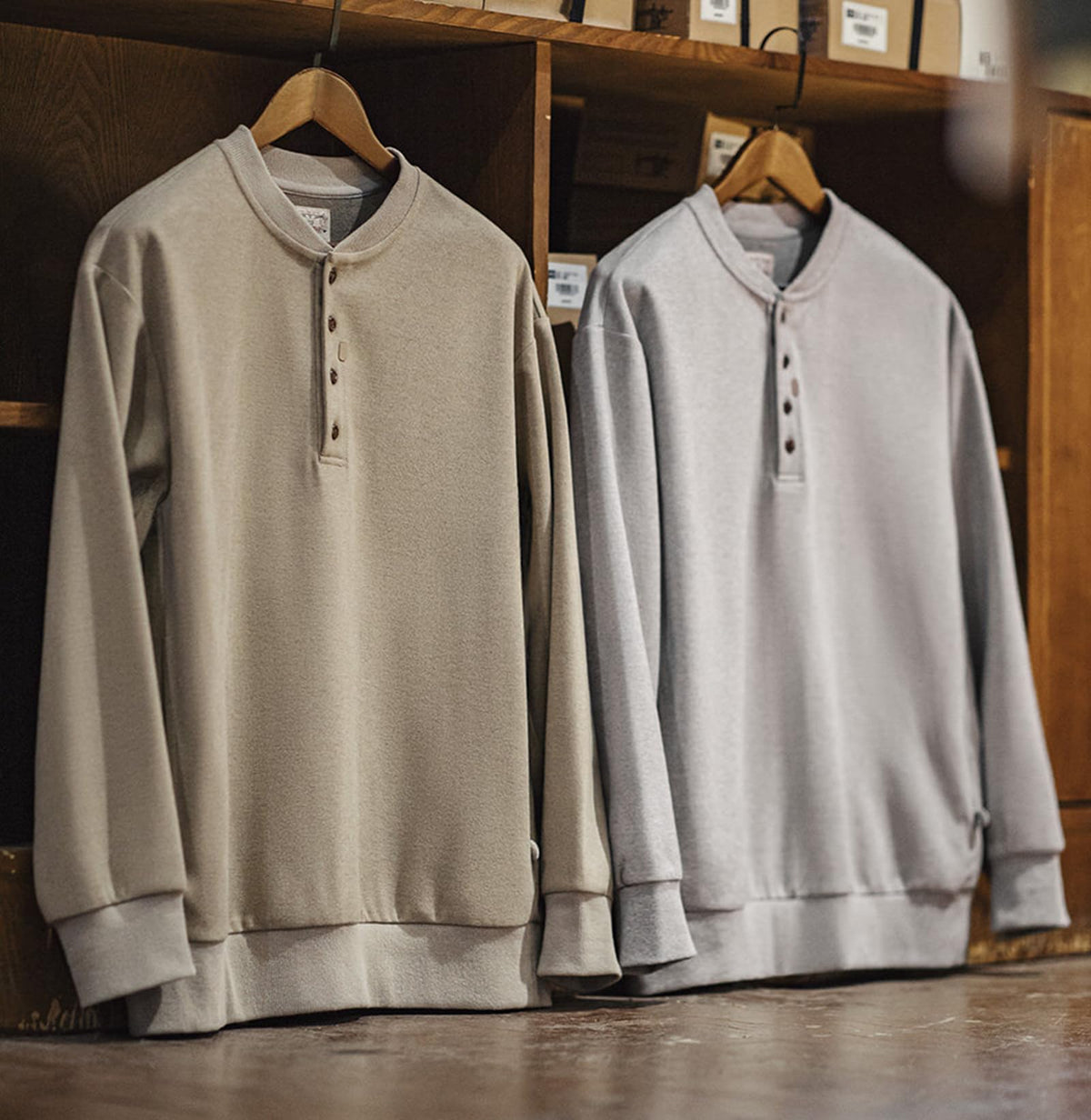 Anybird Men's Henley Shirts Long Sleeve 4-Button T-Shirt Casual Pullover Shirt Basic Tops with Pockets