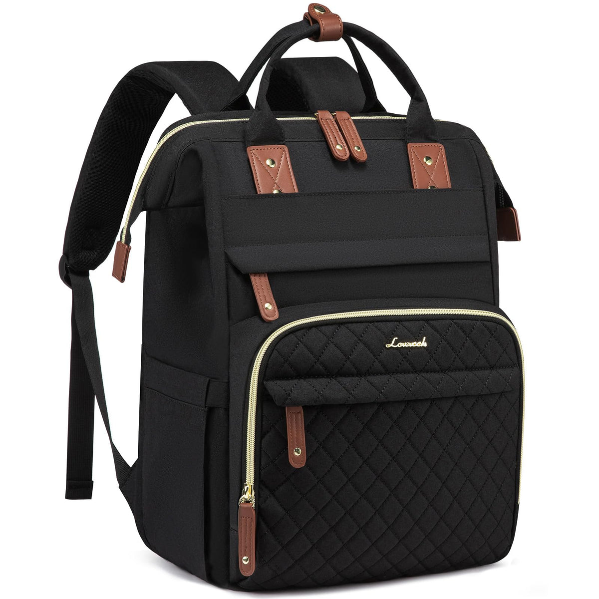 LOVEVOOK Laptop Backpack Women Quilted Teacher Nurse Work Backpack Purse