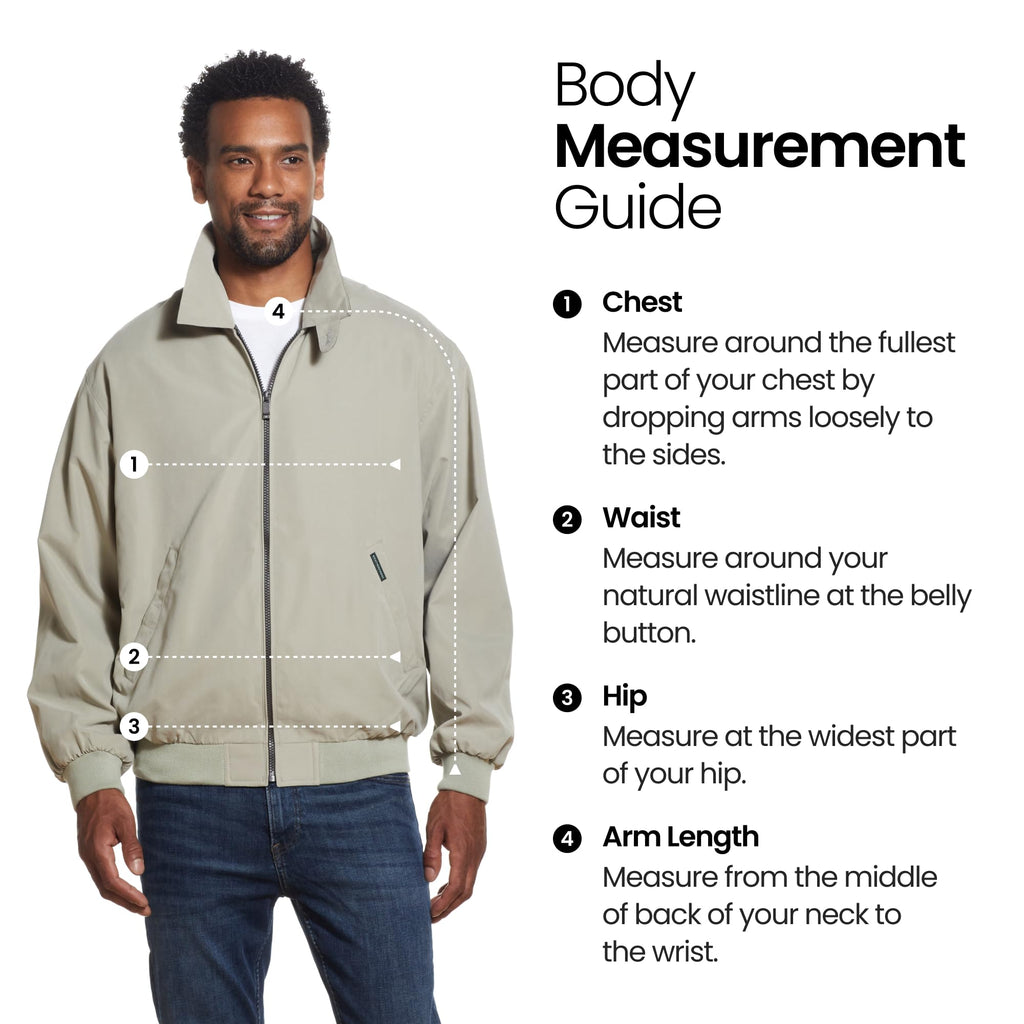 Weatherproof Men's Golf Jacket, Water-Resistant Lightweight Windbreaker