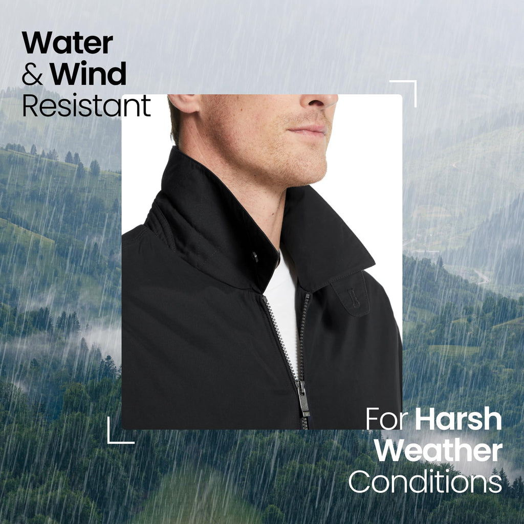 Weatherproof Men's Golf Jacket, Water-Resistant Lightweight Windbreaker