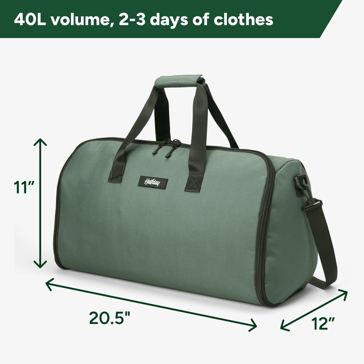 Halfday Convertible Garment Duffel Bags
