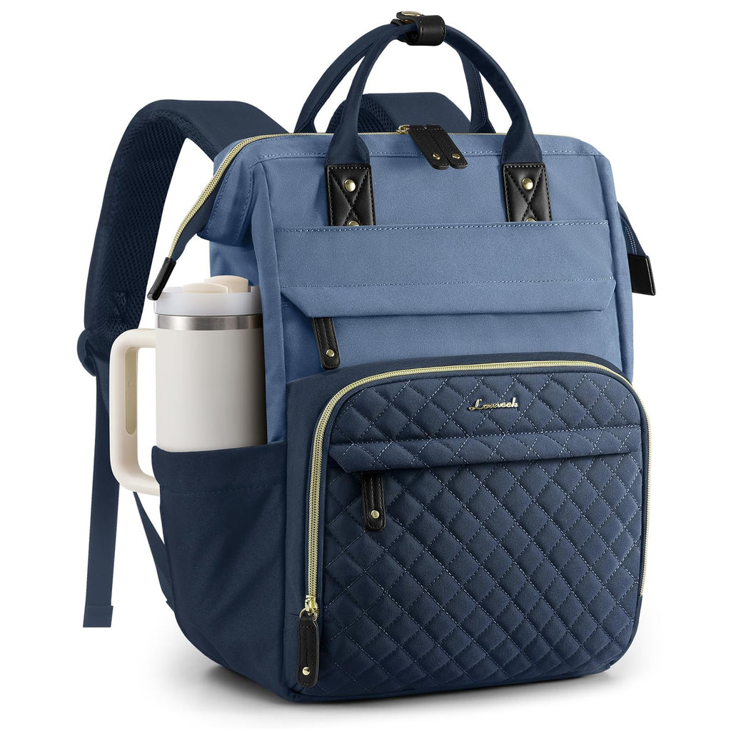 LOVEVOOK Laptop Backpack Women Quilted Teacher Nurse Work Backpack Purse