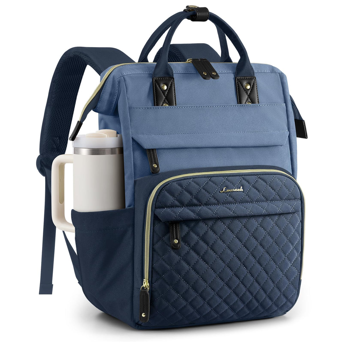 LOVEVOOK Laptop Backpack Women Quilted Teacher Nurse Work Backpack Purse
