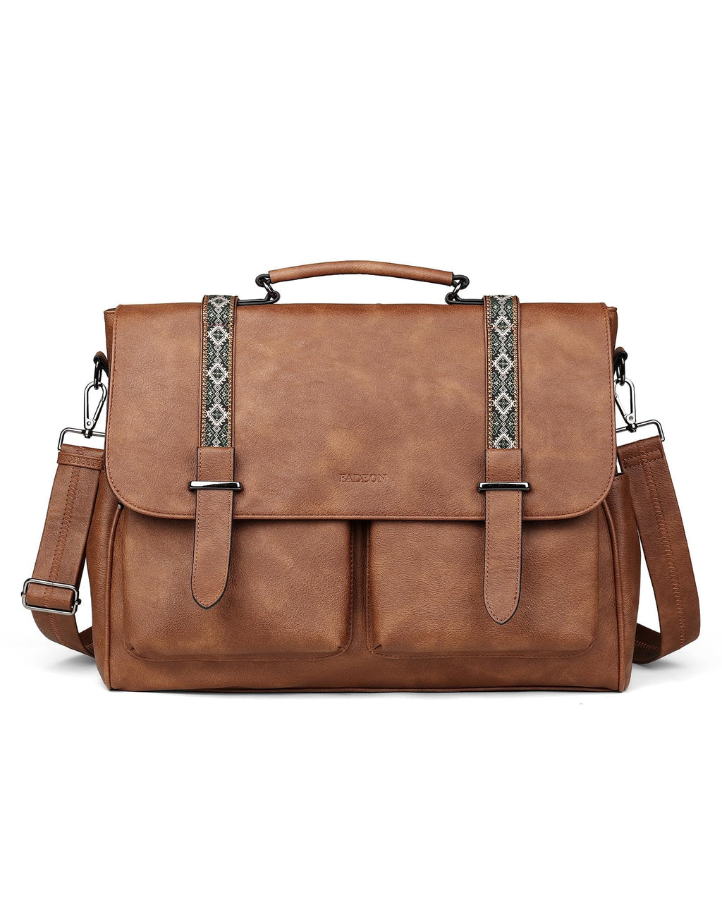 FADEON Messenger Bag for Women, 17L Leather Satchel Backpack Purse
