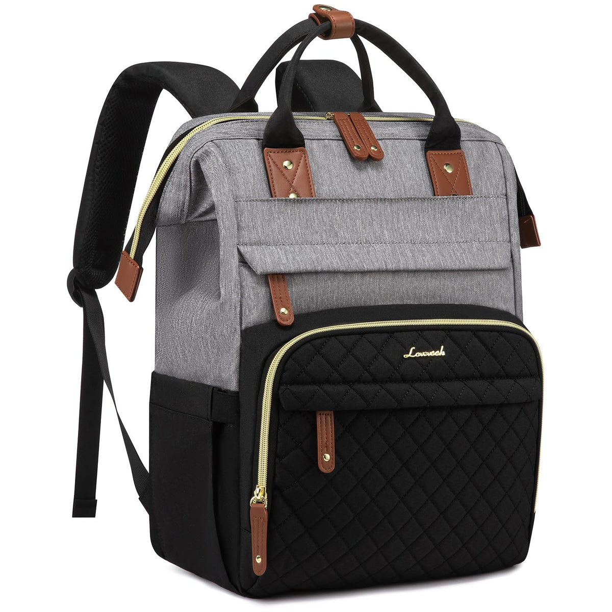 LOVEVOOK Laptop Backpack Women Quilted Teacher Nurse Work Backpack Purse