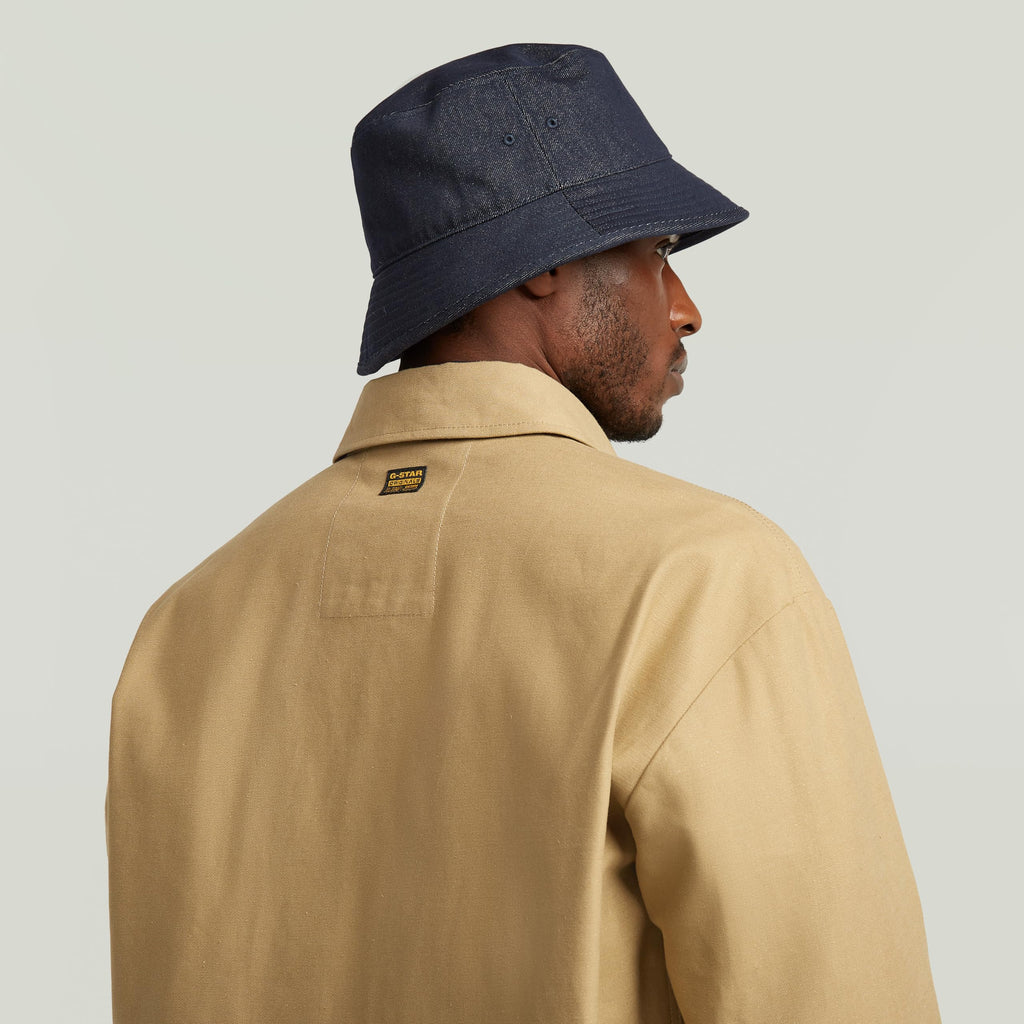 G-STAR Men's Loose Fit Selvedge Overshirt, Fomaru Selvedge Twill/Dk Fall, Small